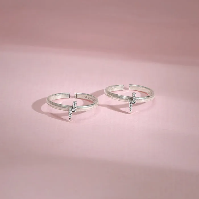 Silver Diljeet Toe Rings