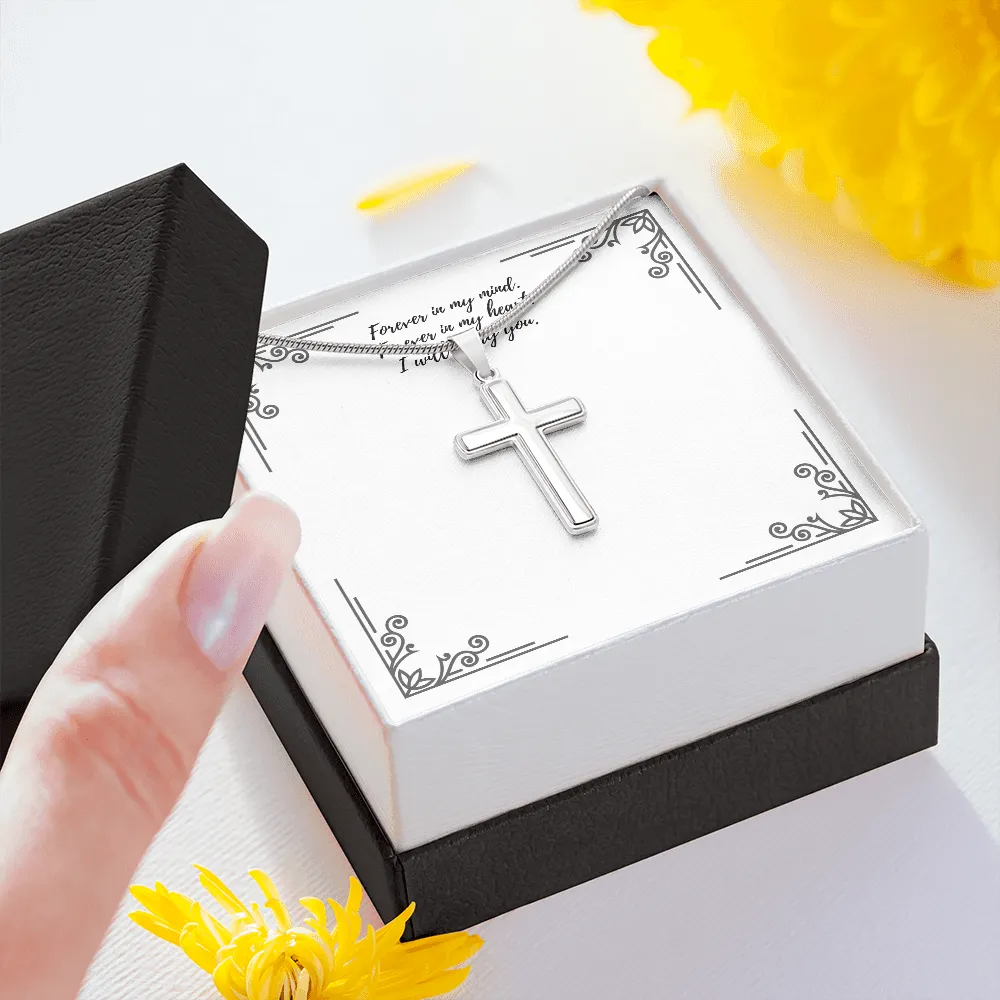 Silver Remembrance Cross Necklace