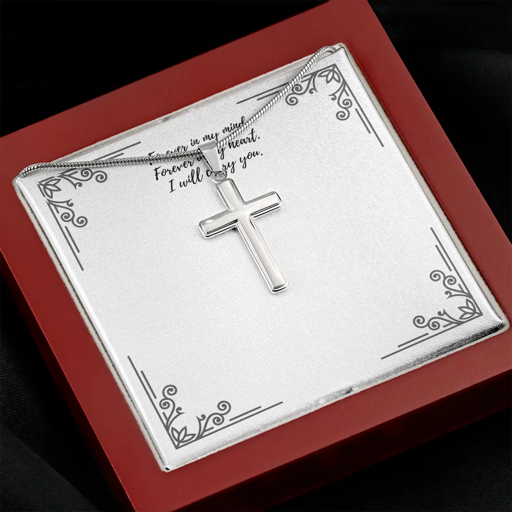 Silver Remembrance Cross Necklace
