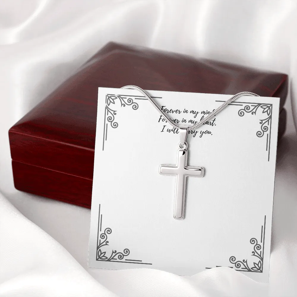 Silver Remembrance Cross Necklace