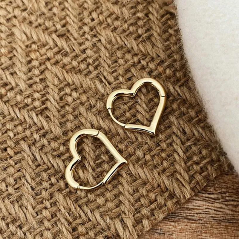 Simple Square Silver Plated Hoop Earrings For Women