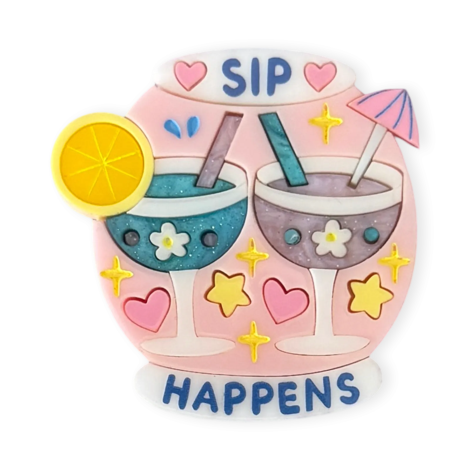 Sip happens  - Brooch