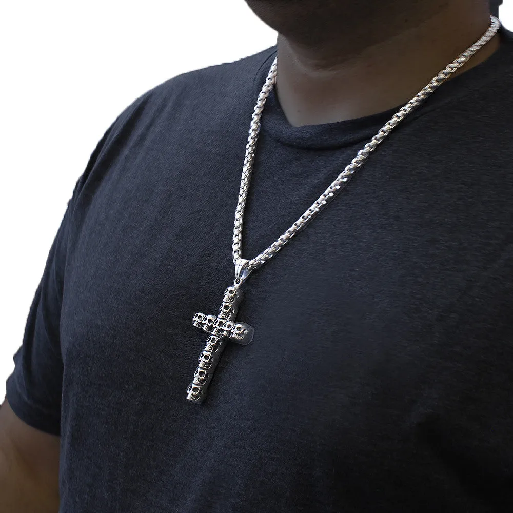 Skulled Cross Pendant