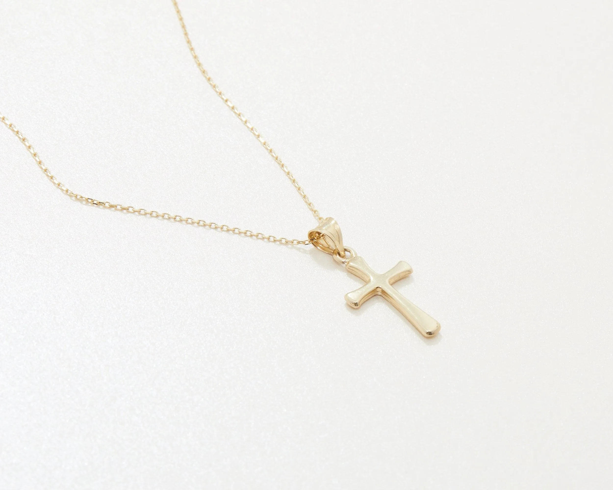 Small Cross Necklace - 18K Gold Vermeil