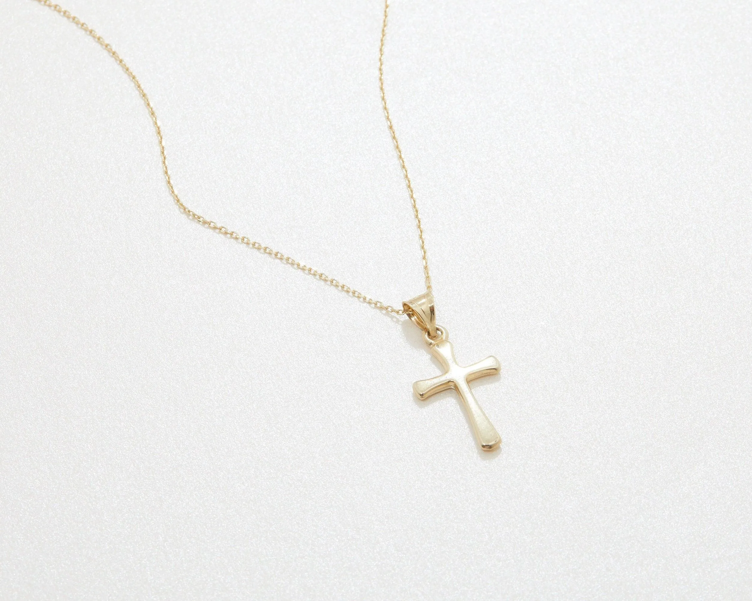 Small Cross Necklace - 18K Gold Vermeil