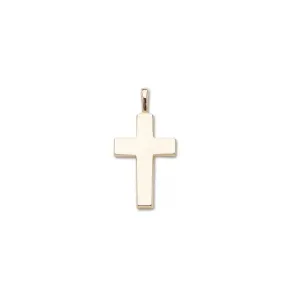 SOLID 14K-Y MEDIUM PLAIN CROSS
