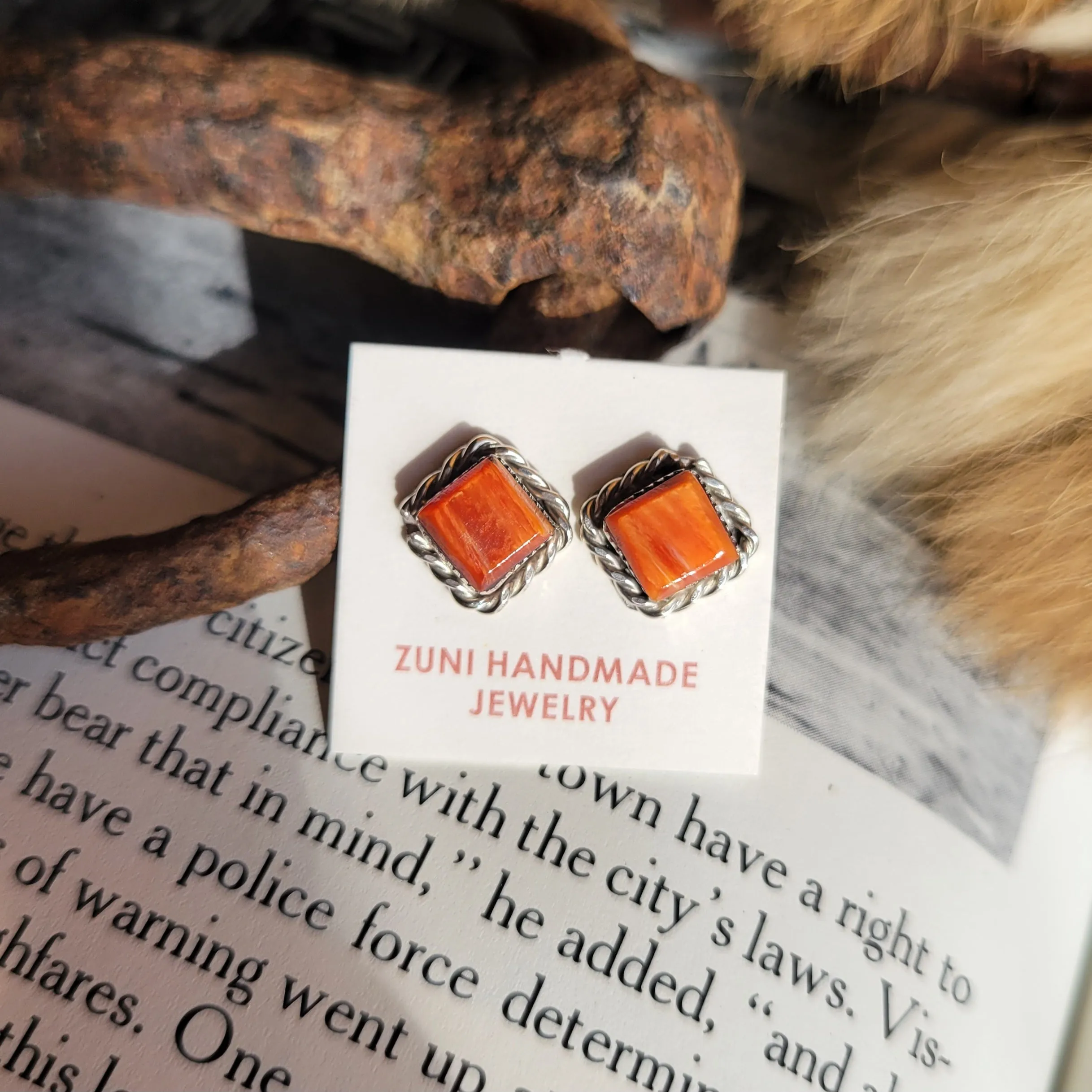 Spiny Square Studs