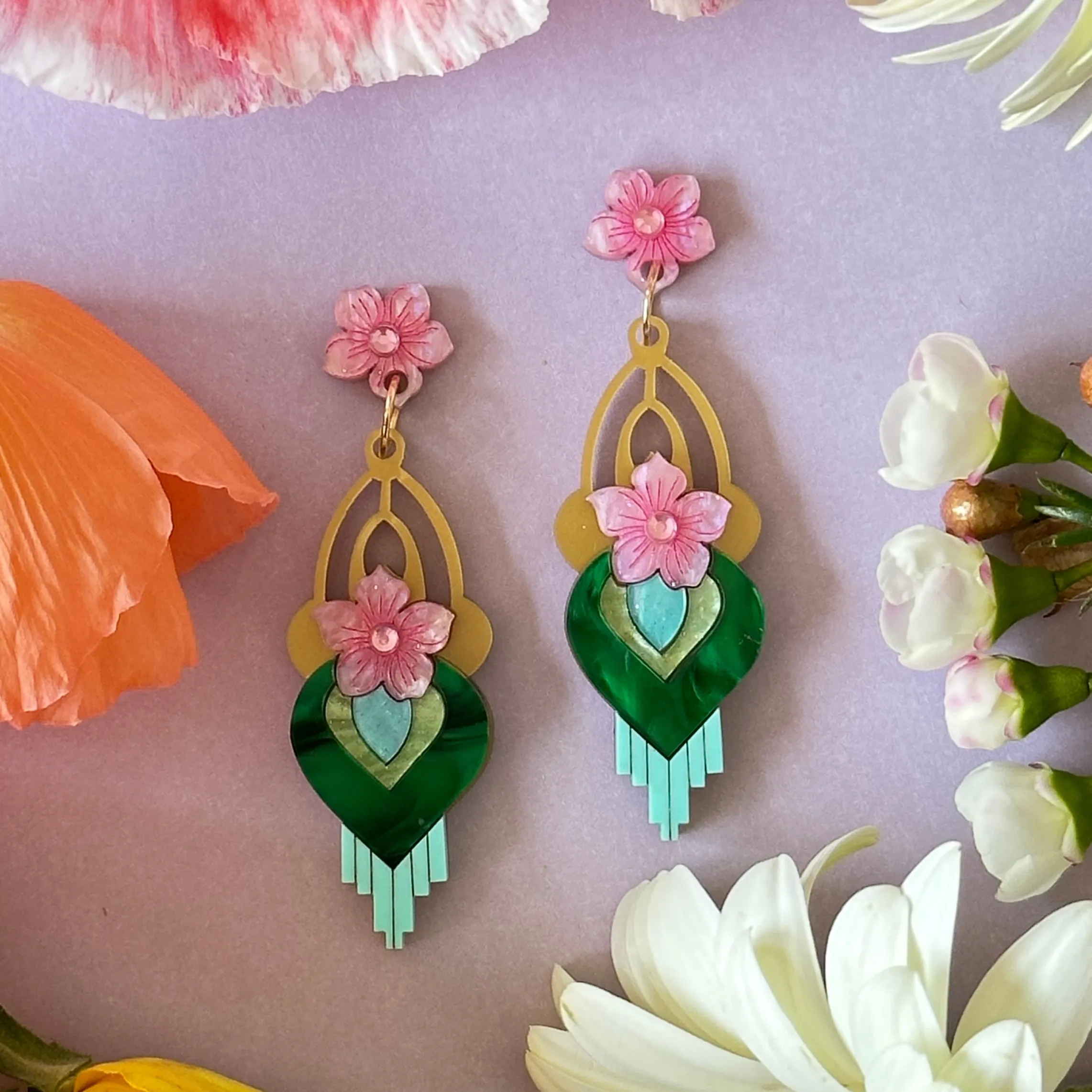 Spring - earrings - Set of 2