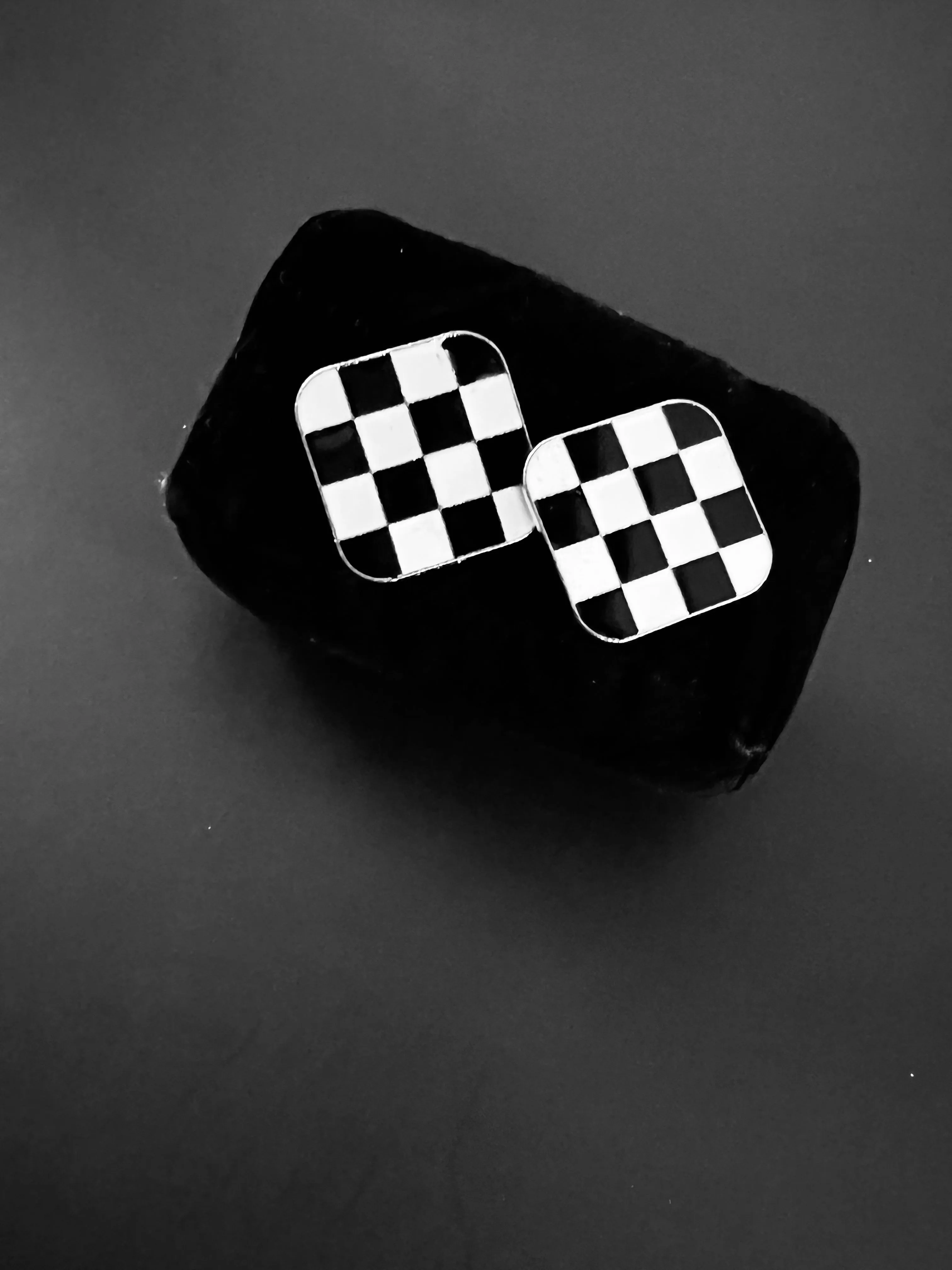 Square Checkered Earrings