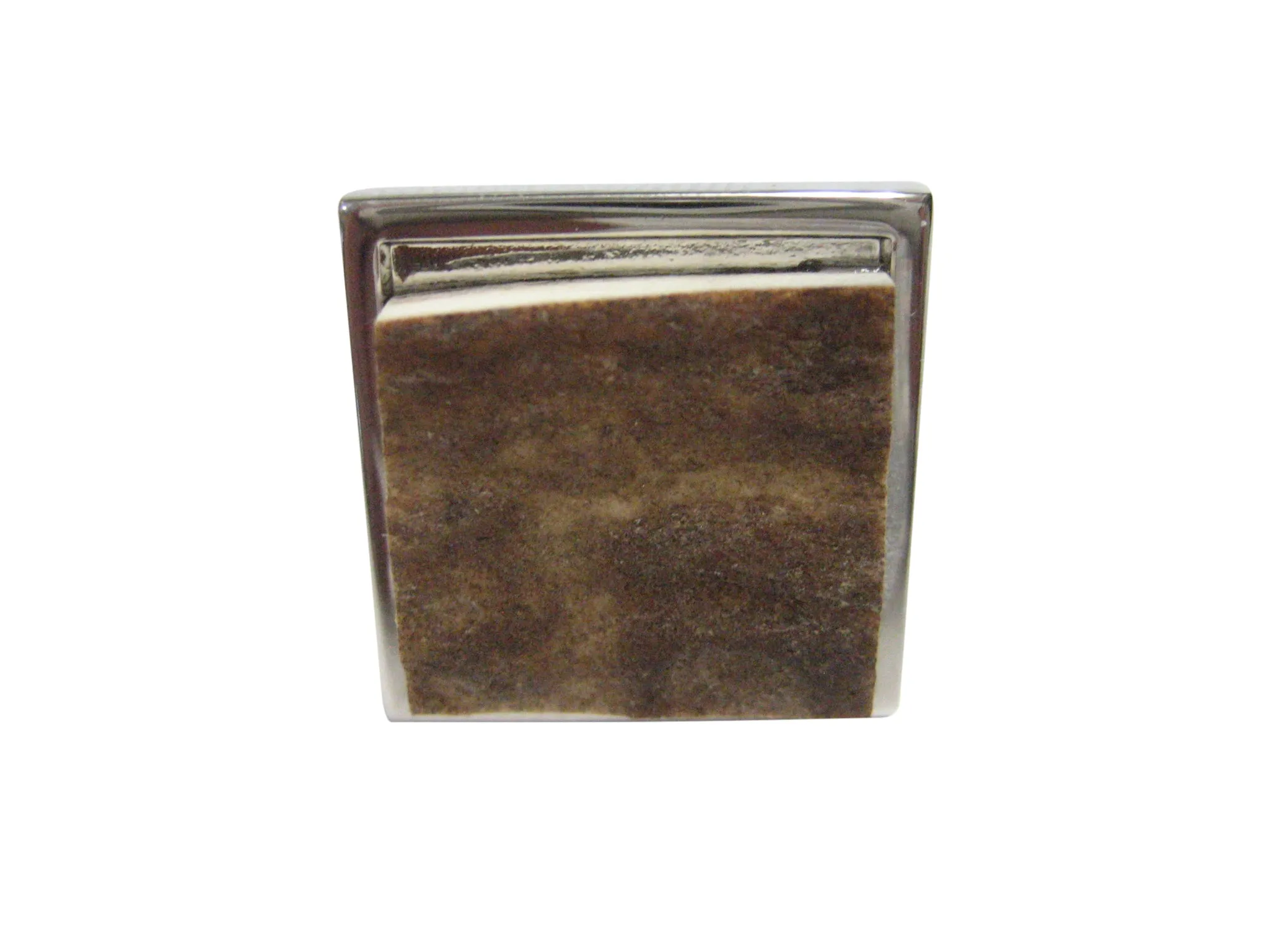 Square Deer Antler Adjustable Size Fashion Ring