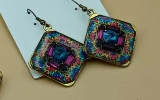 Square Dial Earrings