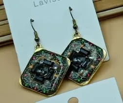 Square Dial Earrings