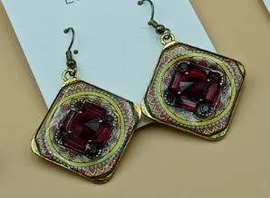 Square Dial Earrings
