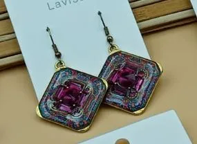 Square Dial Earrings