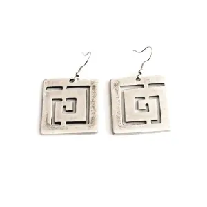Square Maze Earrings