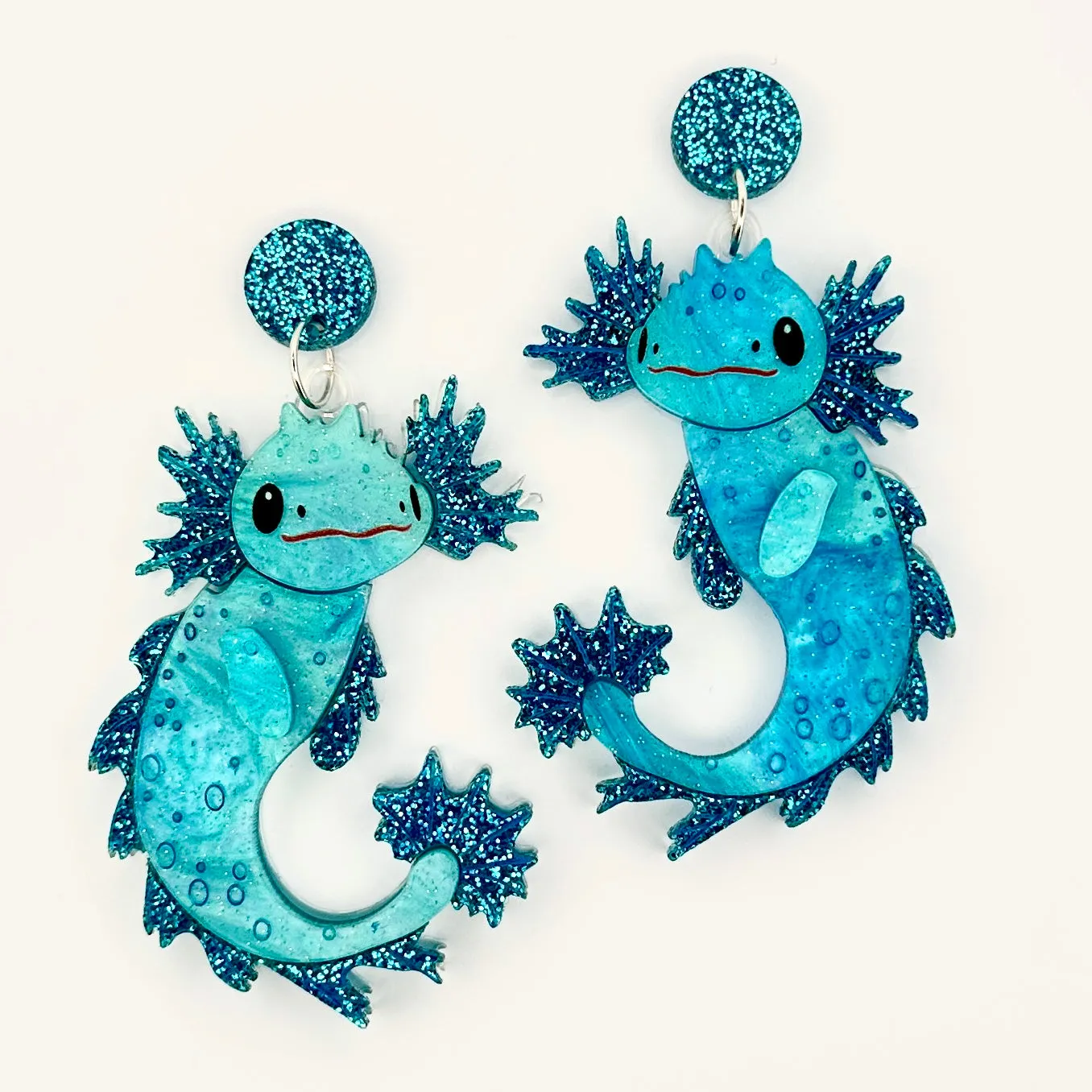 Squish Axolotl  - earrings