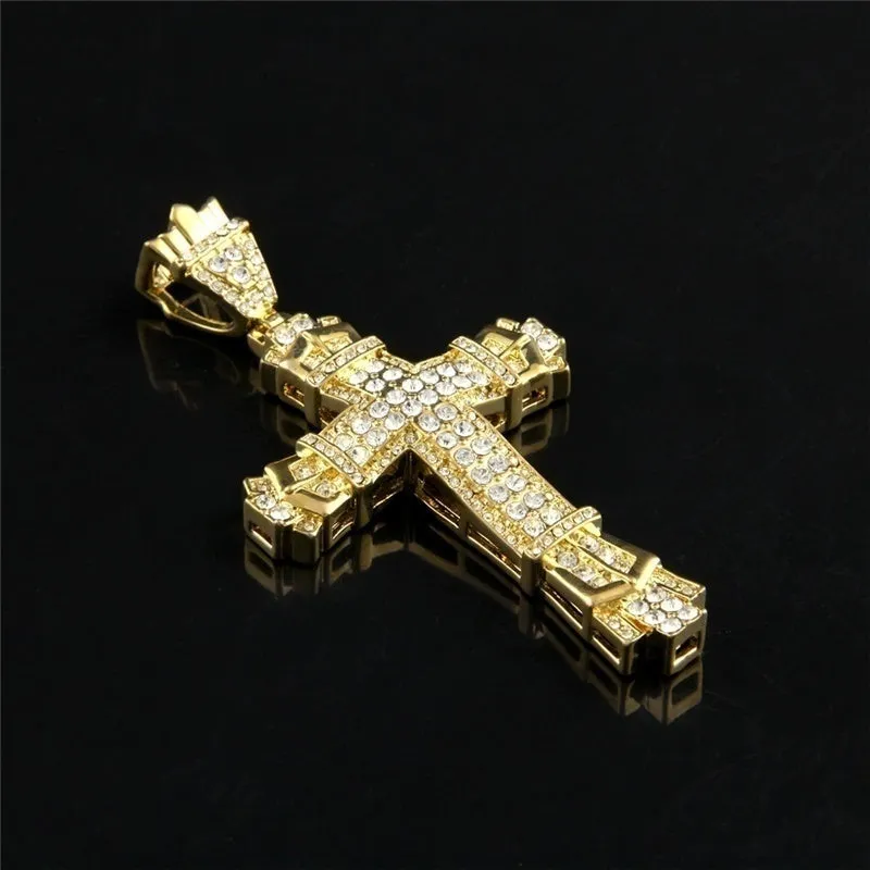 Stainless Steel Cross Pendant Necklace for Men