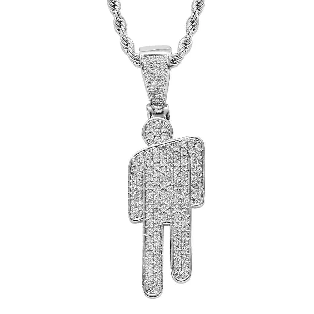 Stainless Steel Cross Pendant Necklaces Classical Sparkling 24K Gold-Plated