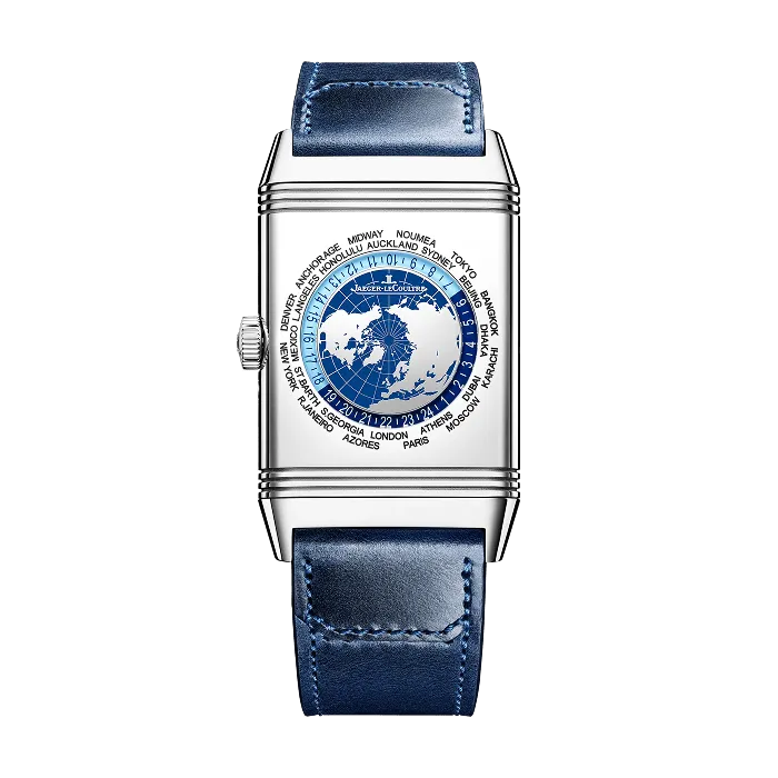 Stainless Steel Reverso Tribute Geographic Men’s Watch Q714845J