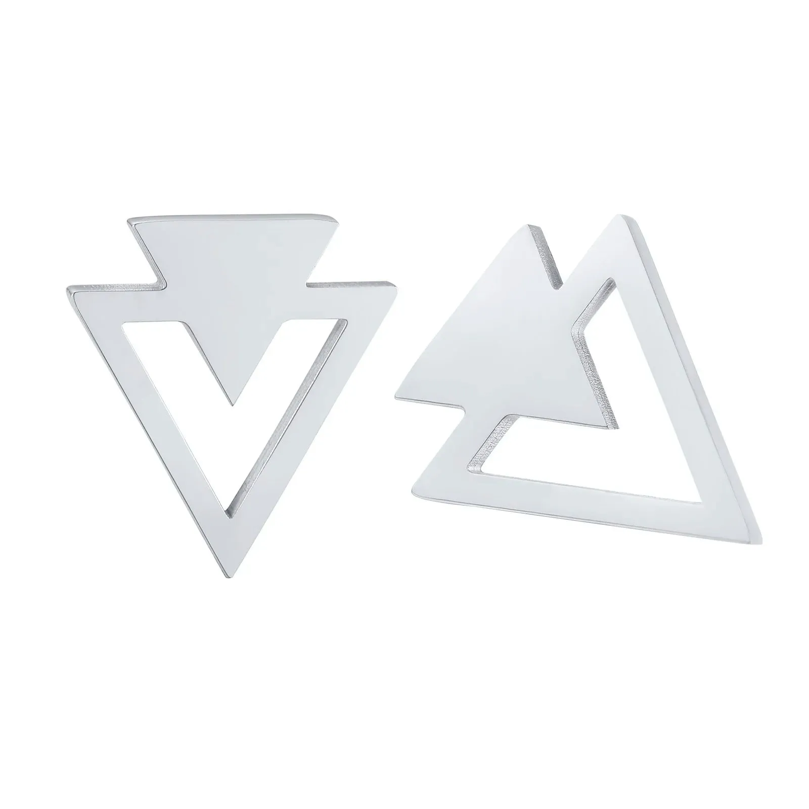 Stainless Steel Rock Punk Huggie Earrings For Men