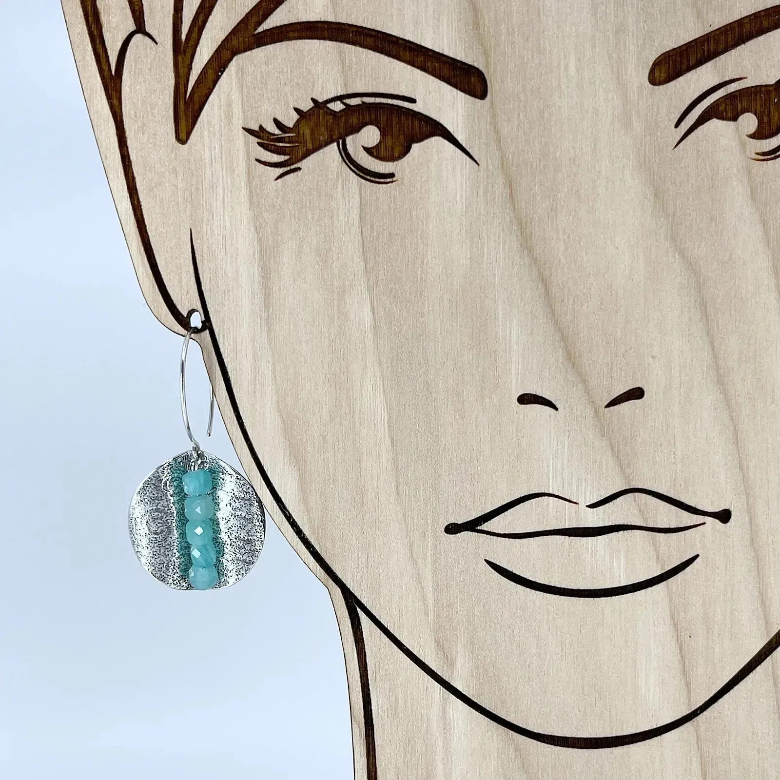 Sterling Silver Earrings with Amazonite