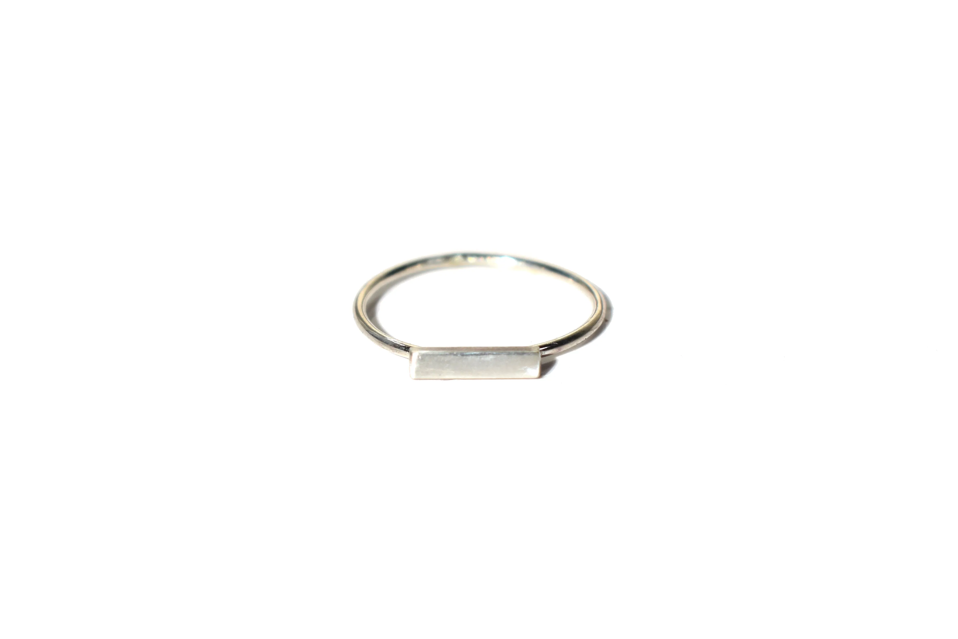 Sterling Silver Horizontal bar ring