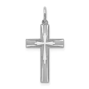 Sterling Silver Laser Designed Cross Pendant