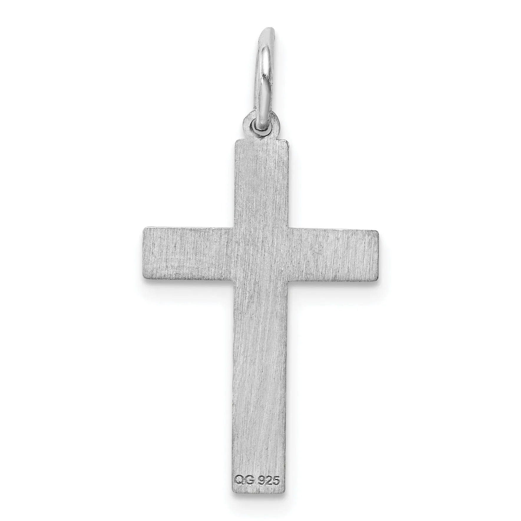 Sterling Silver Laser Designed Cross Pendant