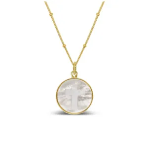 Stia Mother of Pearl Cross Necklaces
