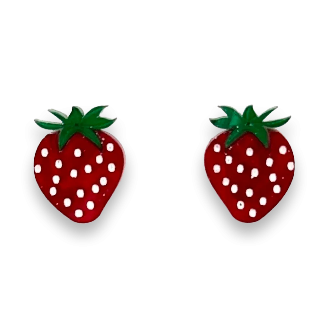Strawberry stud 🍓 - earrings - Set of 2