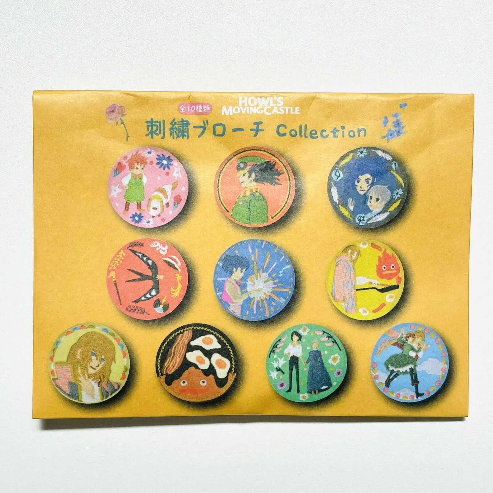Studio Ghibli Blind Box Embroidered Pin Howl's Moving Castle Benelic