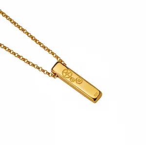 The Baby Bar Necklace - Yellow Gold