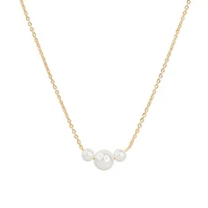 Three Pearl Wish Necklace