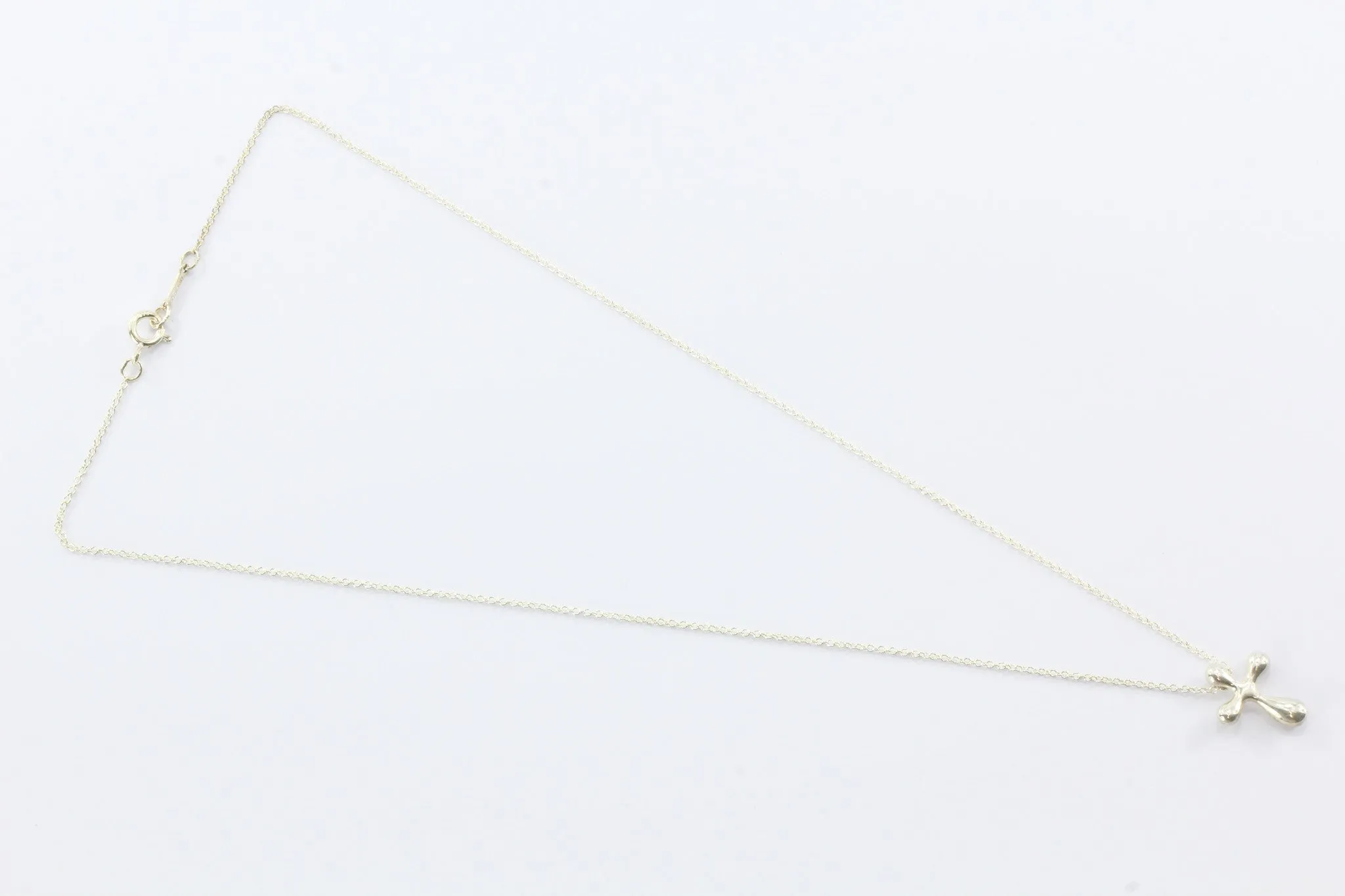 Tiffany & Co Sterling Silver Elsa Peretti Cross Necklace