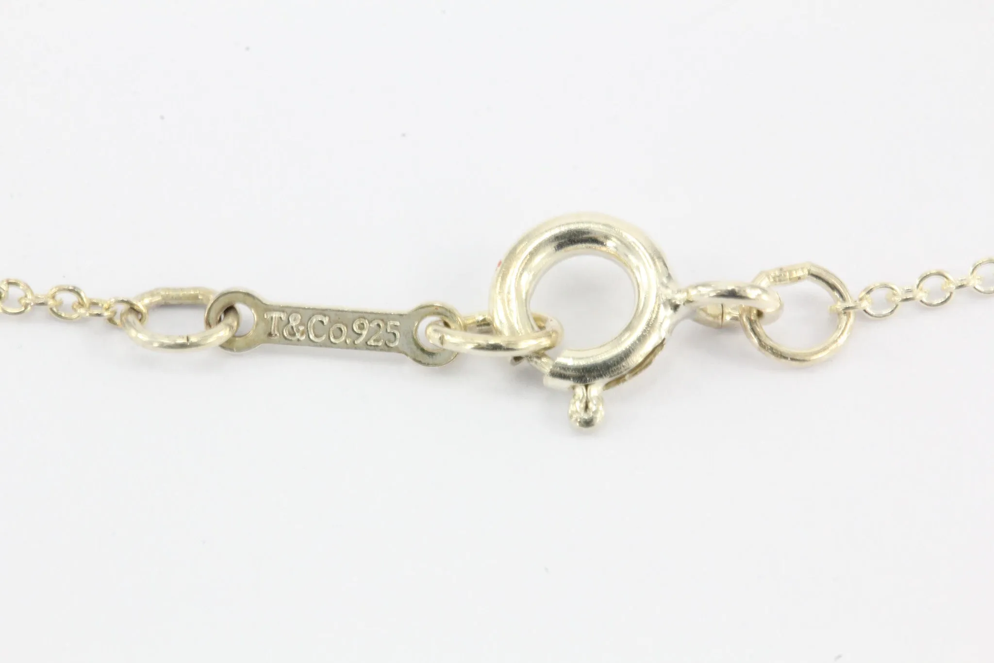 Tiffany & Co Sterling Silver Elsa Peretti Cross Necklace
