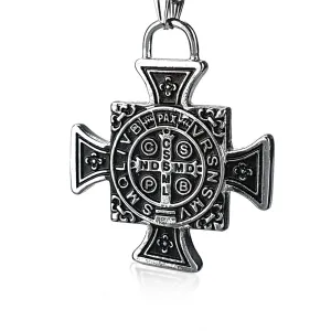 Titanium steel jesus cross necklace