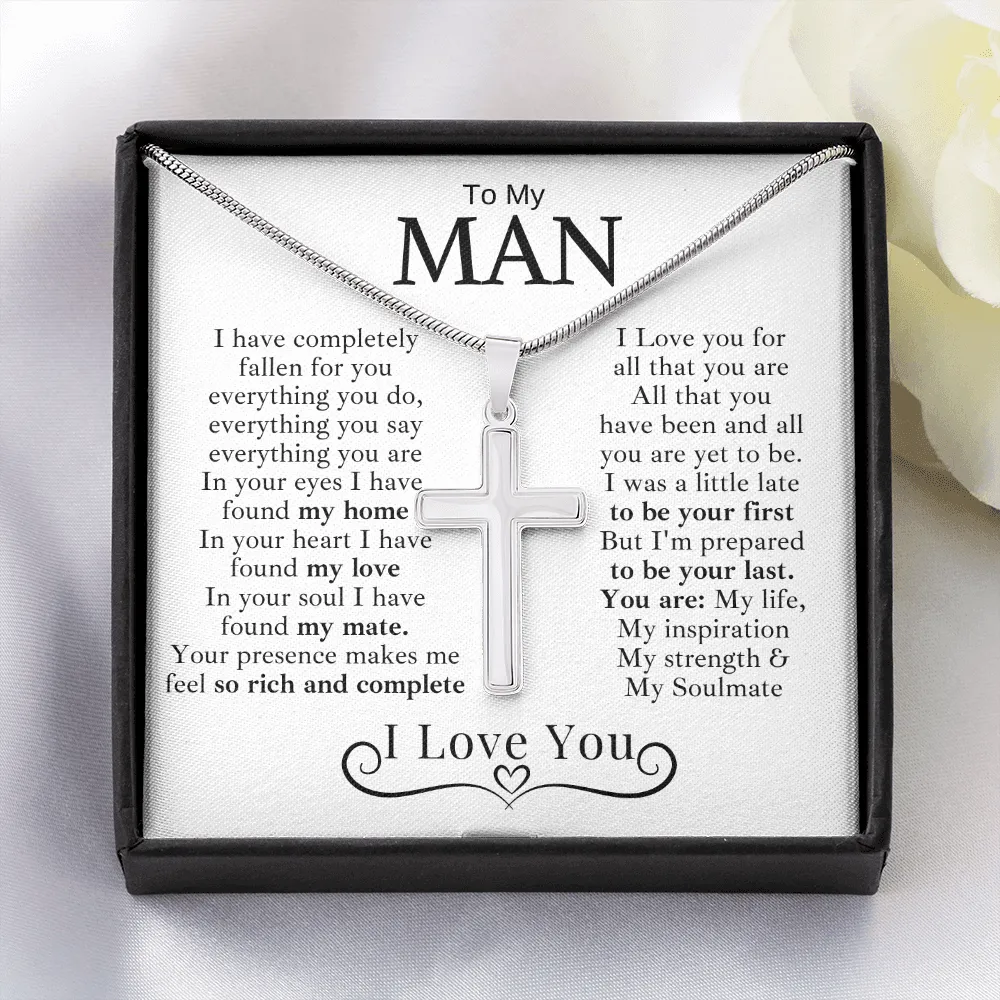 To My Man | You are My Everything | Cross Necklace