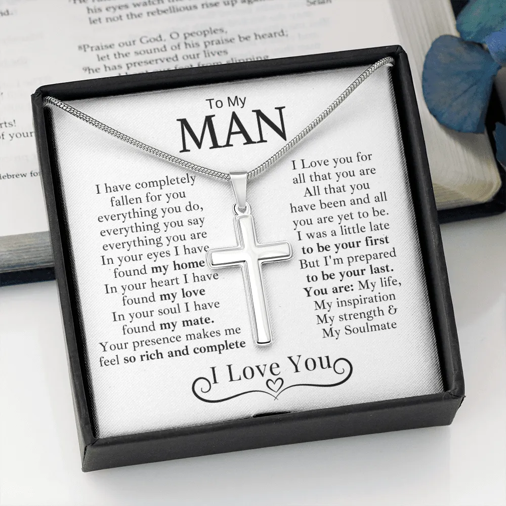 To My Man | You are My Everything | Cross Necklace