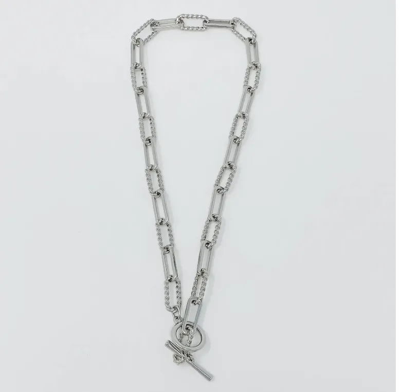 Toggle Chain Necklace - Silver