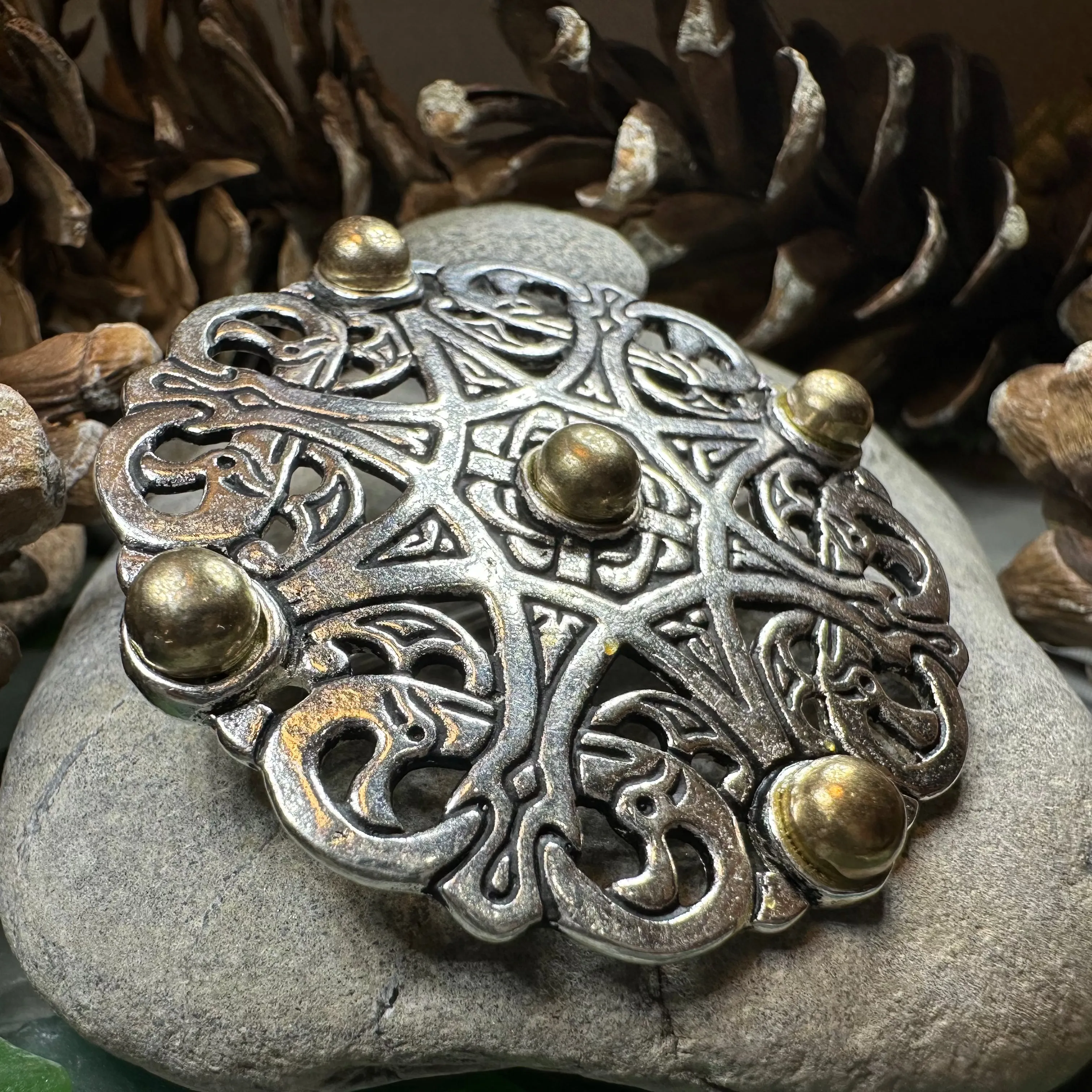 Trewhiddle Celtic Medieval Brooch