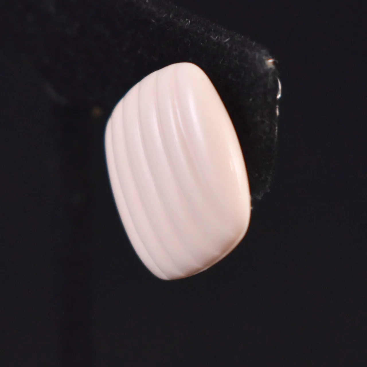 Trifari Cream Square Earrings