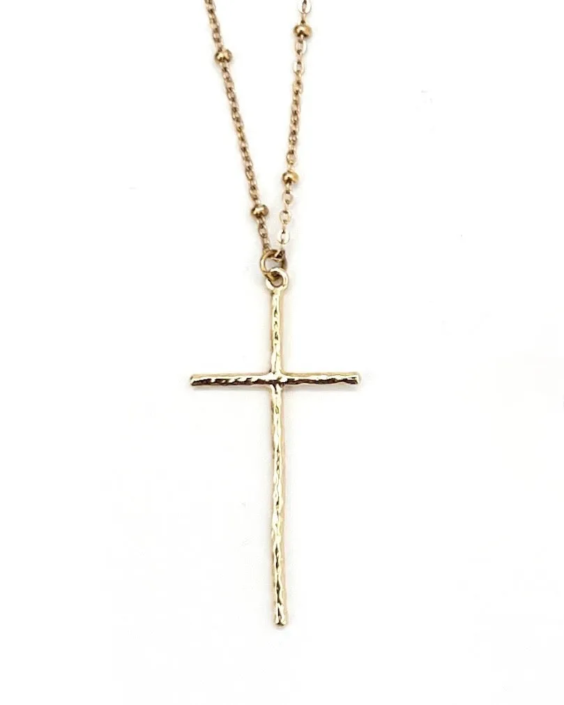 Trinity Cross Necklace || Choose Color