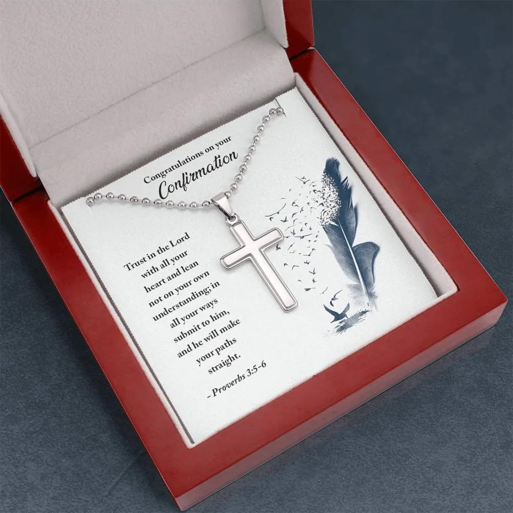 Trust in the Lord-Confirmation Cross Necklace