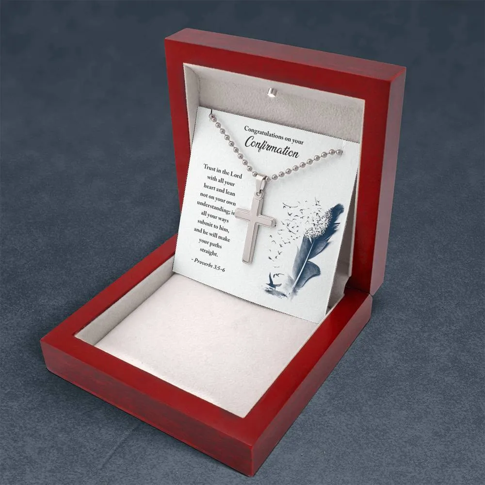 Trust in the Lord-Confirmation Cross Necklace