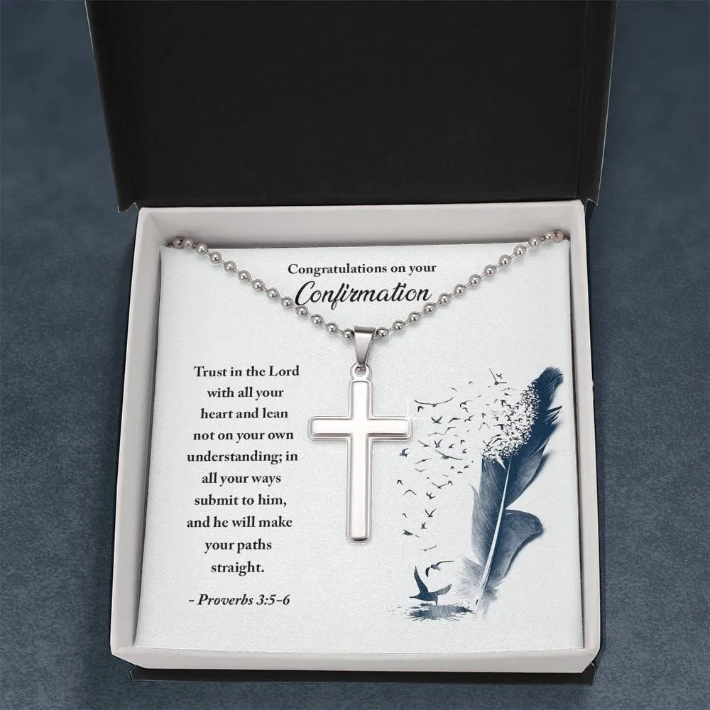 Trust in the Lord-Confirmation Cross Necklace