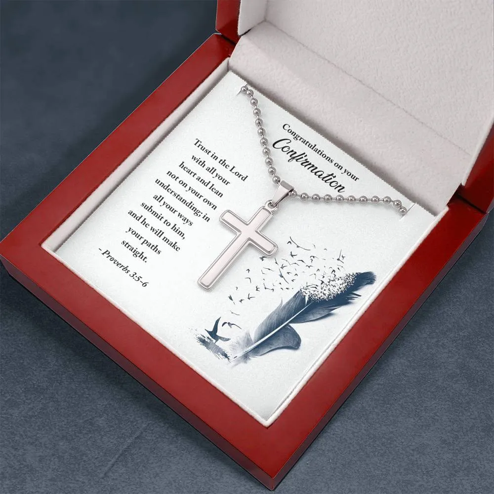 Trust in the Lord-Confirmation Cross Necklace