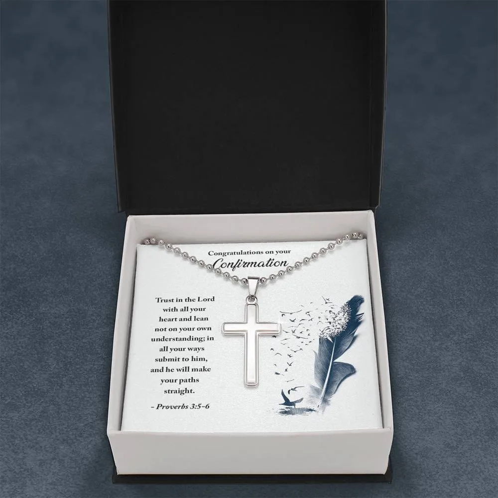 Trust in the Lord-Confirmation Cross Necklace