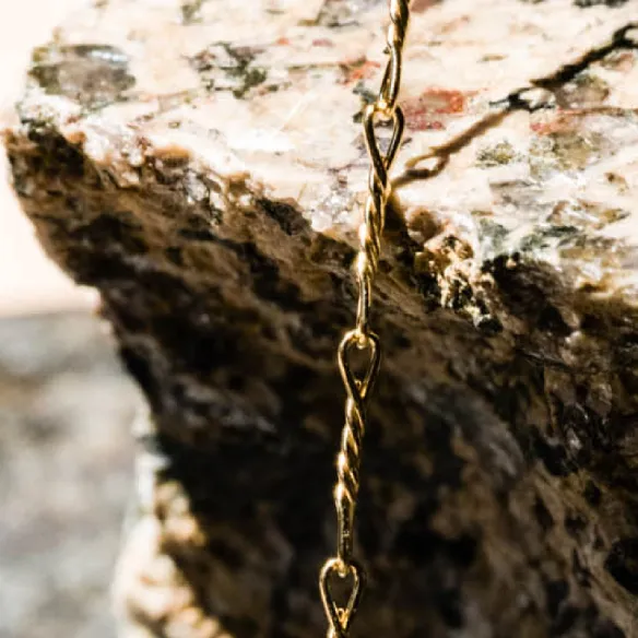 Twist Chain Necklace: Vermeil