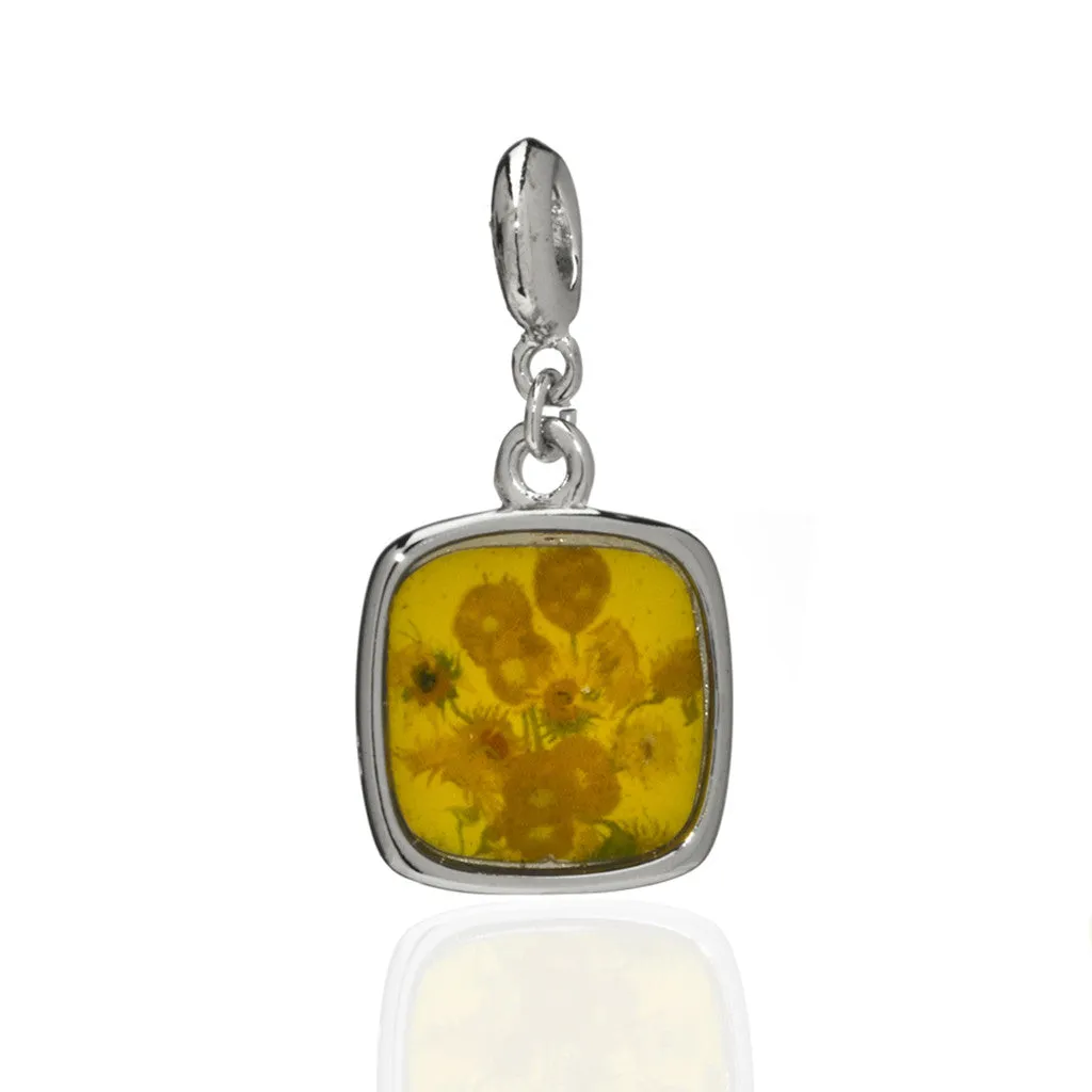 Van Gogh Sunflowers Charm