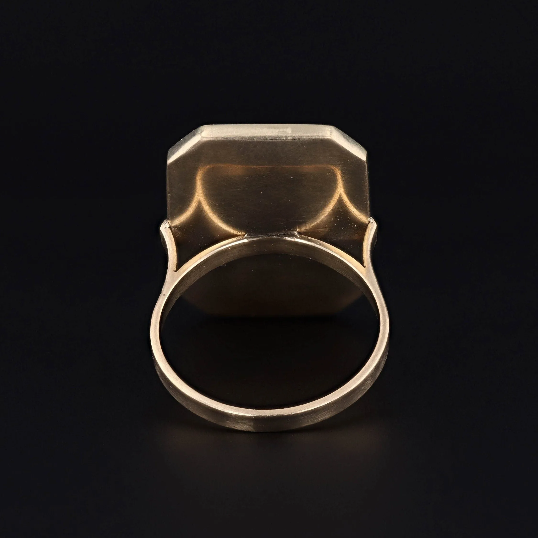 Victorian Blue Enamel Woman Conversion Ring of 14k Gold